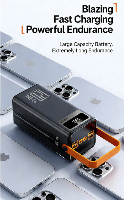 Gaiaray 80000mAh 50000mAh Portable Power Bank Fast Charging Power Station Emergency Power Bank Solar Generator For Camping Phone