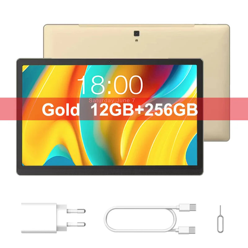Global Version Real 14.1 inch Large Screen Tablet 256GB ROM Android 14 4G LTE 5G WiFi Tablets 14inch Планшет Laptop PAD 태블릿