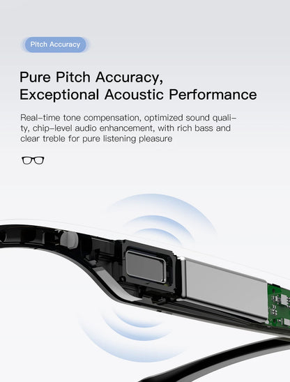 PEJE AI Smart Glasses with Camera, 1080P HD Video Recording Glasses, AI Assistant (ChatGPT/Doubao), Real-Time Translation