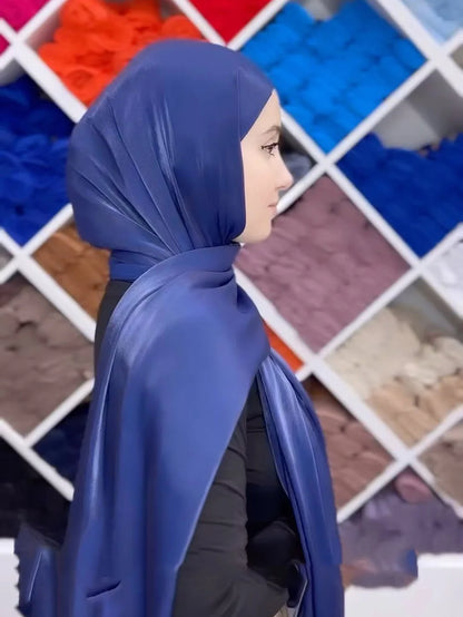 Premium Chiffon Hijabs For Woman Soft Long Turban Veil Scarves Muslim Hijab Shawls Islam Women Head Wraps Accessoires Ramadan