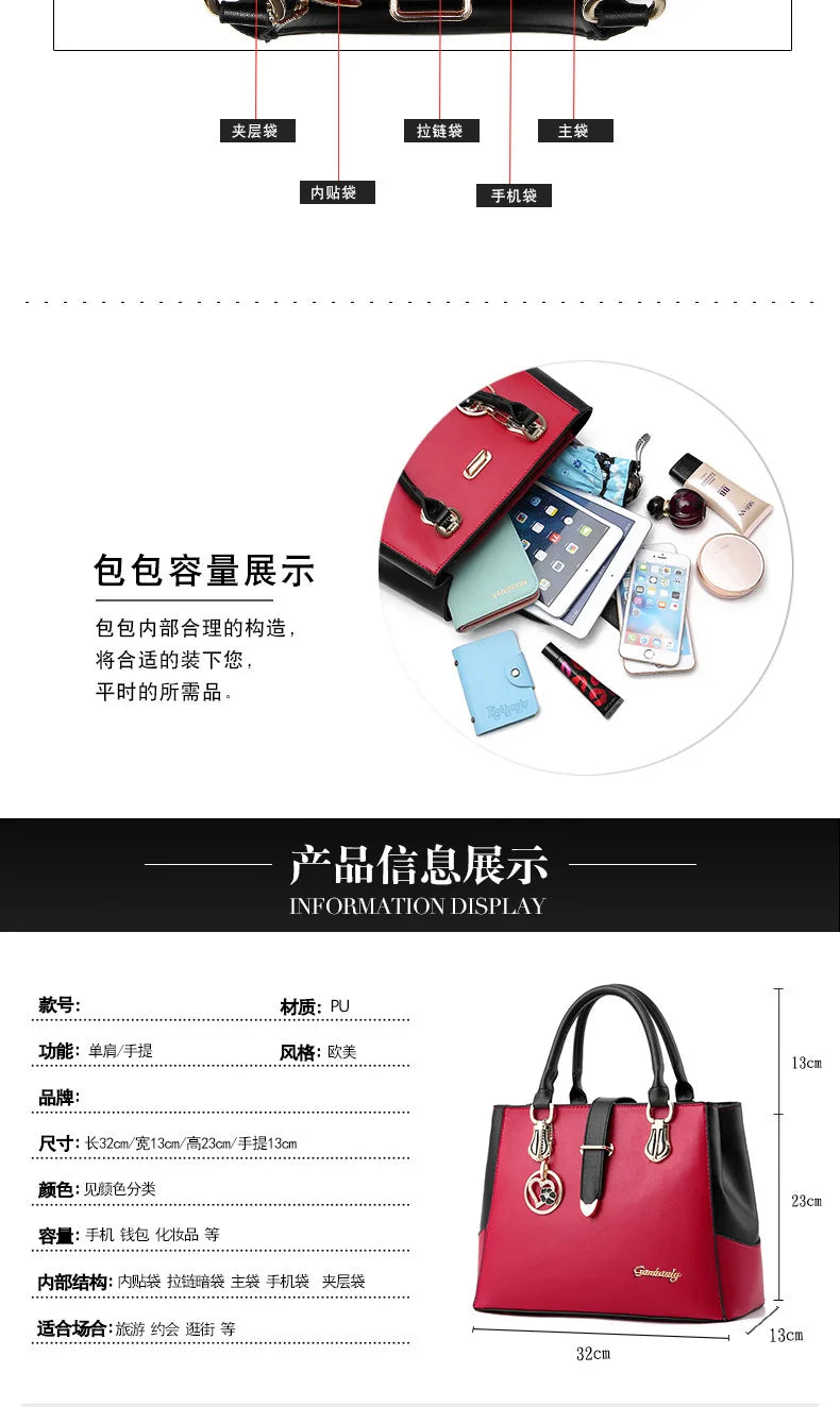 Women's Bags 2026 New Women's Handbag Korean Edition Fashion Large Capacity Casual Tote Bag Womens Shoulder Crossbody Bag women