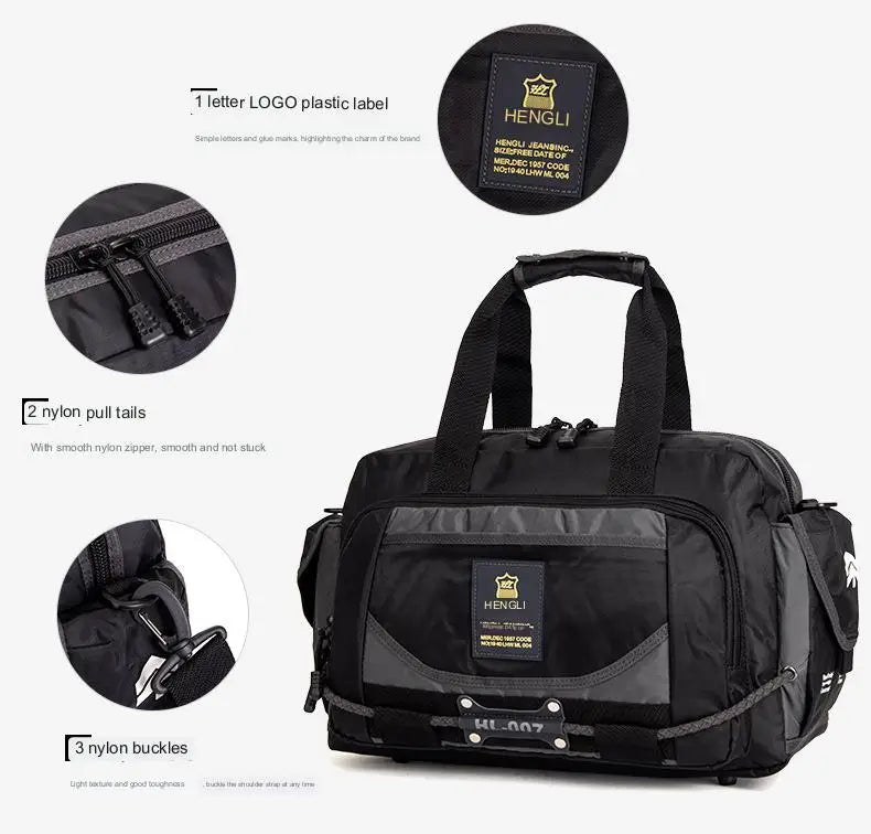 Men's Travel Bag Folding Oxford Cloth Bag Protects Portable Waterproof Shoulder Leisure Bags