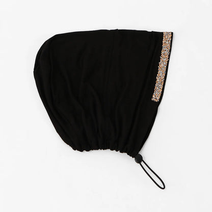Jersey Cotton Muslim Women Under Hijab Cap With Ear Hole Inner Hijab Cap Round Forehead Underscarf Bonnet Femme Musulman