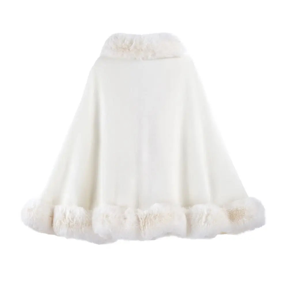 Women Winter Warm Shawl Thicken Coat Cardigan Cape Cloak Outer