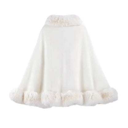 Women Winter Warm Shawl Thicken Coat Cardigan Cape Cloak Outer
