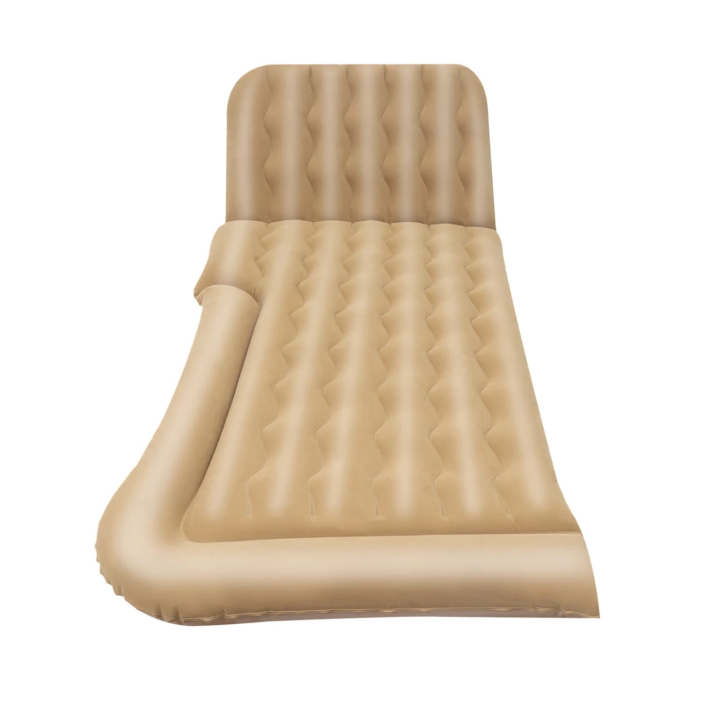 Universal Foldable Inflatable Bed Portable Inflatable Mattress Set Car Back Seat Sleeping Flocking Air Bed Cushion w/Pump+Pillow