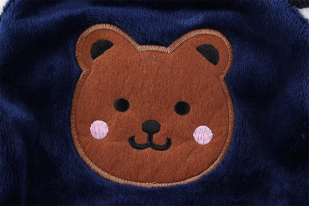 Autumn Winter Pet Dog Soft Fleece Clothes Warm Jumpsuit Coat for Small Medium Large Dog Cat Puppy Jacket Sweater with Leash Ring