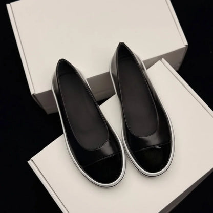 Luxury Brand Commuter Shoes Women's Slip-on Versatile Casual Shoes Casual Shoes Lambskin Material Stylish Casual Flat Shoes