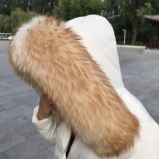 2025 Winter Raccoon Fur Collar Women Men Luxury Natural Fur Hood Trim Decors For Coat Jacket  Genuine Real Fur Shawls Scarves