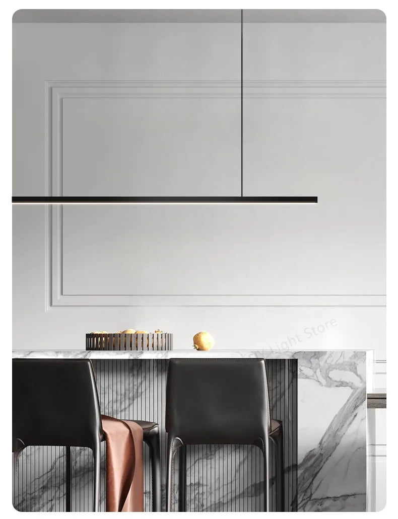 Pendant lights restaurant lights Nordic modern minimalist office long bar dining room chandeliers kitchen lamps LED Chandelier