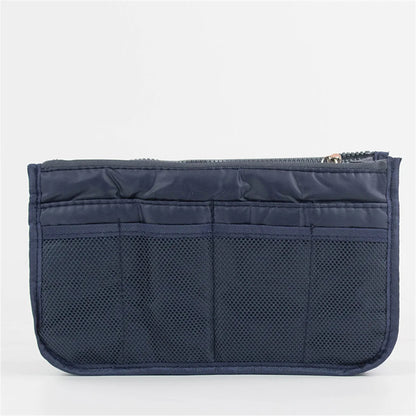 Multifunctional Bi-fold Storage Bag Double Zipper Large Capacity Storage Arrangement Makeup Toiletries Large Classification Bag