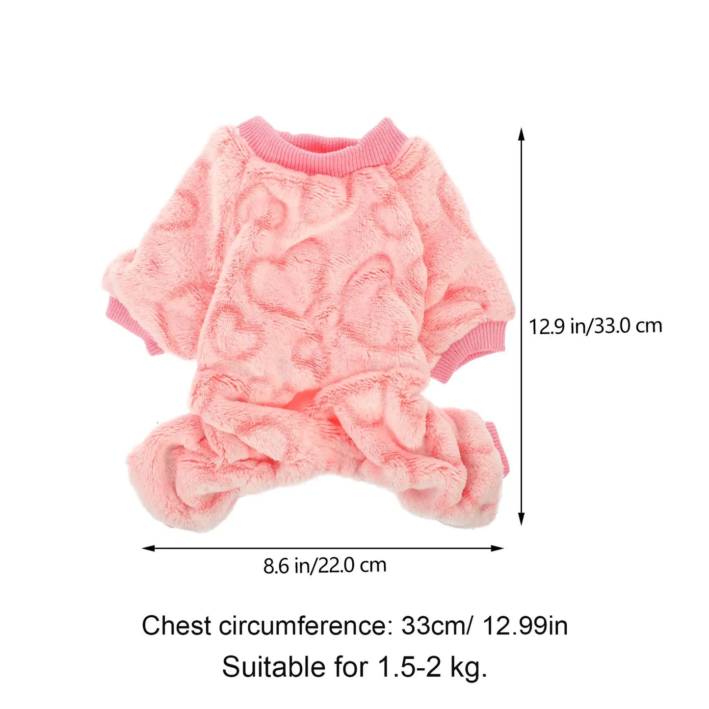 Dog Winter Jumpsuit Wear-Resistant Puppy Clothes Warm Small Dog Clothing Creative Design Outdoor Walking Jogging