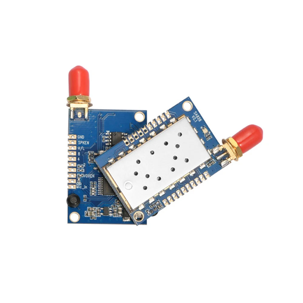 2pcs/lot 3km 1W High-integrated VHF | UHF Frequency Band Embedded WALKIE TALKIE Modules SA828 + Antennas