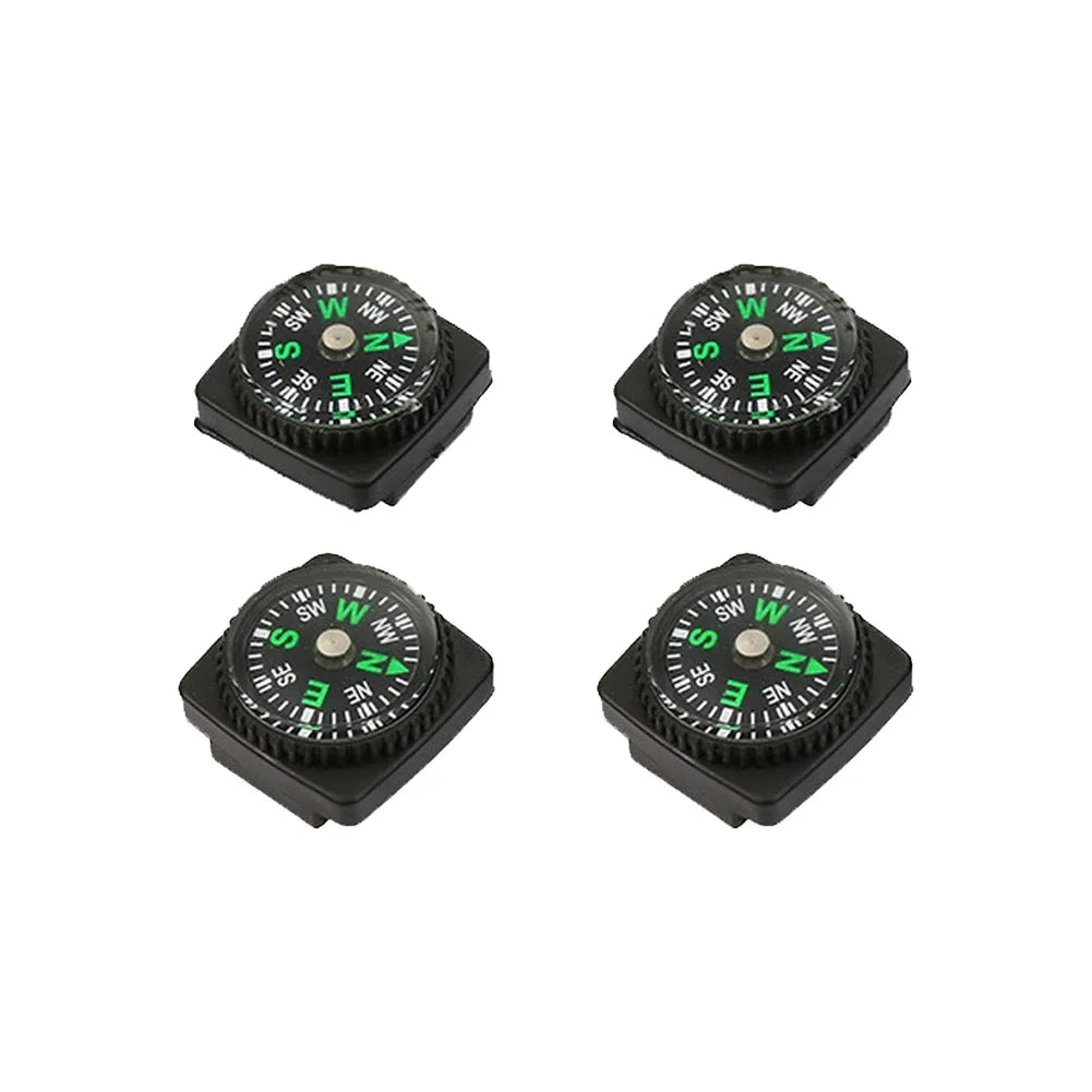 4PCS 21MM Watch with Woven Strap Backpack with Outdoor Directional Compass Navigation Camping Survival Navigation Tool
