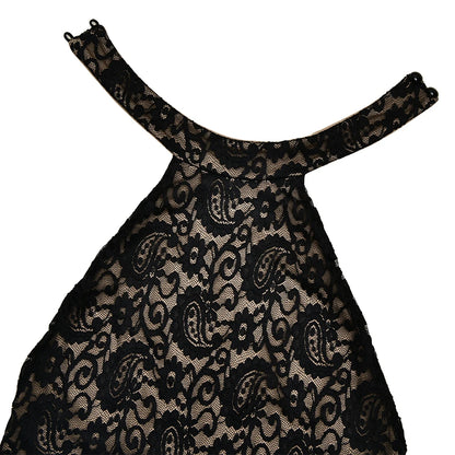 Fantoye Sexy Backless Lace Patchwork Women Jumpsuit Black Sleeveless High Elastic Rompers Spring Bodycon Elegant Party Clubwear