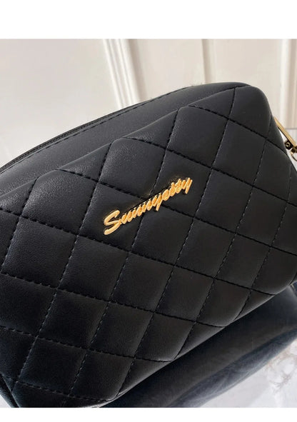 2025 New Small Messenger Bag For Women Trend Lingge Embroidery Camera Female Shoulder Bag Fashion Chain Ladies Crossbody Bags