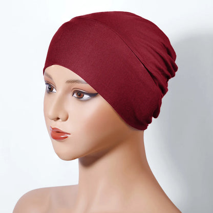 Women's Hijabs Sport Modal Islamic Black Undercap Muslim Abaya Hijabs Abayas Jersey Turbans Turban Instant Head Wrap Women Cap
