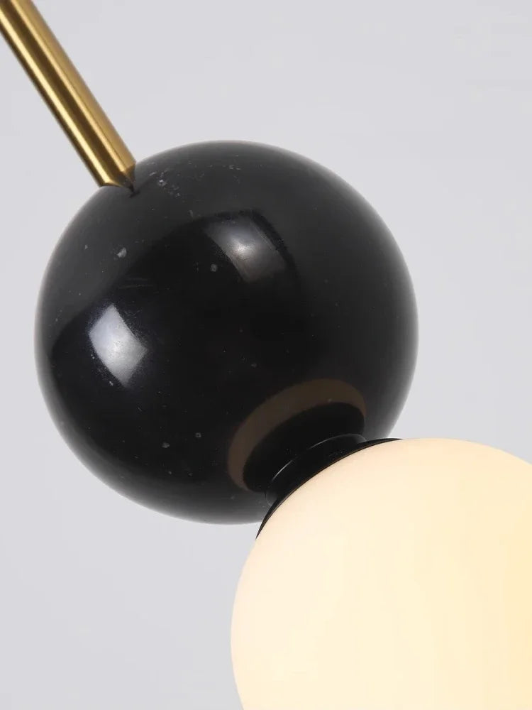 Stone Led Pendant Lights for Hotel Bedside Bedroom Marble Modern Luxury Hanging Lamp Island Kitchen Ceiling Chandeliers Bathroom