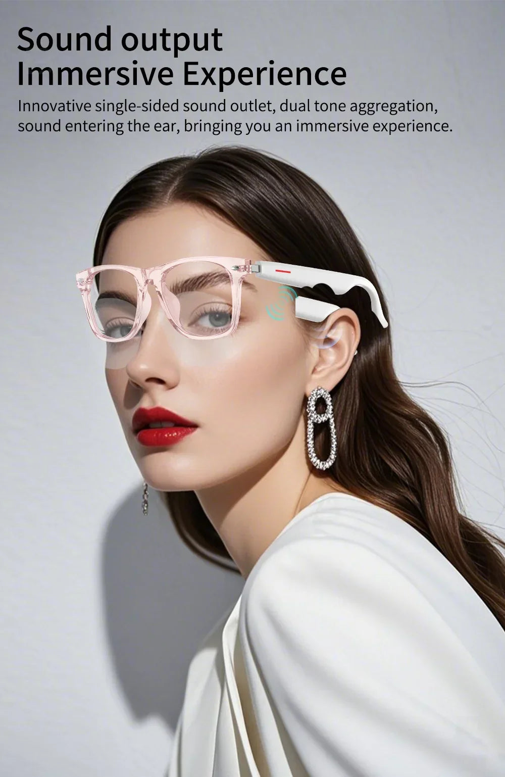 Smart Glasses 144 AI Languages Translator Chat Intelligent Bluetooth Call Glass Touch Headset Real-time Sunglasses for Women Man
