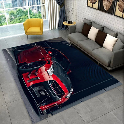 GTR Racing Car N-Nissan Logo 3D Carpet Rug for Home Living Room Bedroom Sofa Motorcycle Doormat Decor,kid  Area Rug Floor Mat