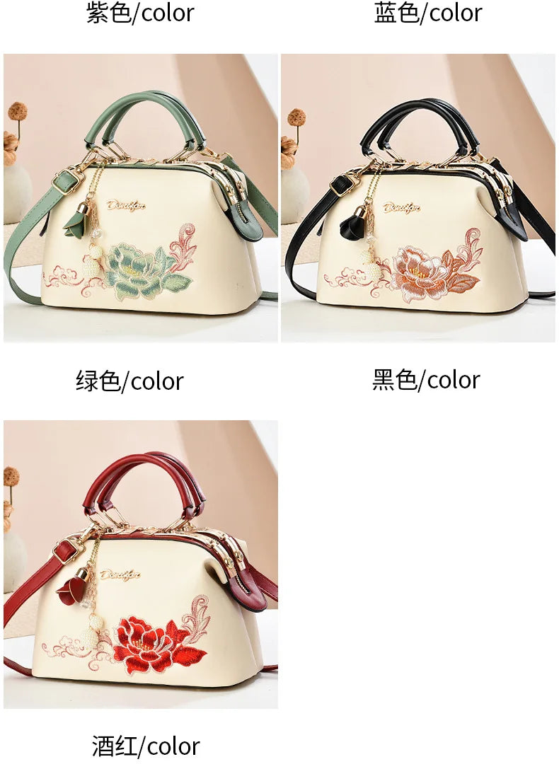 New Woman shoulder bag Large capacity Handbag for Women Crossbody bag Lychee pattern Portable bucket bag ladies messenger bags