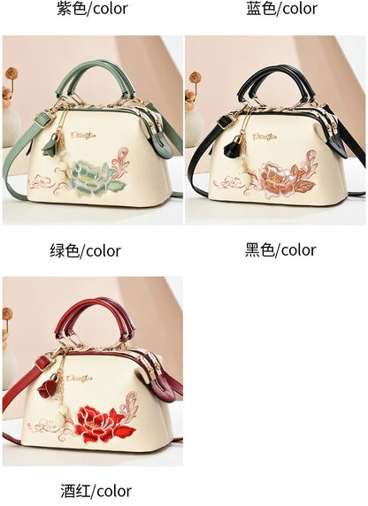 New Woman shoulder bag Large capacity Handbag for Women Crossbody bag Lychee pattern Portable bucket bag ladies messenger bags