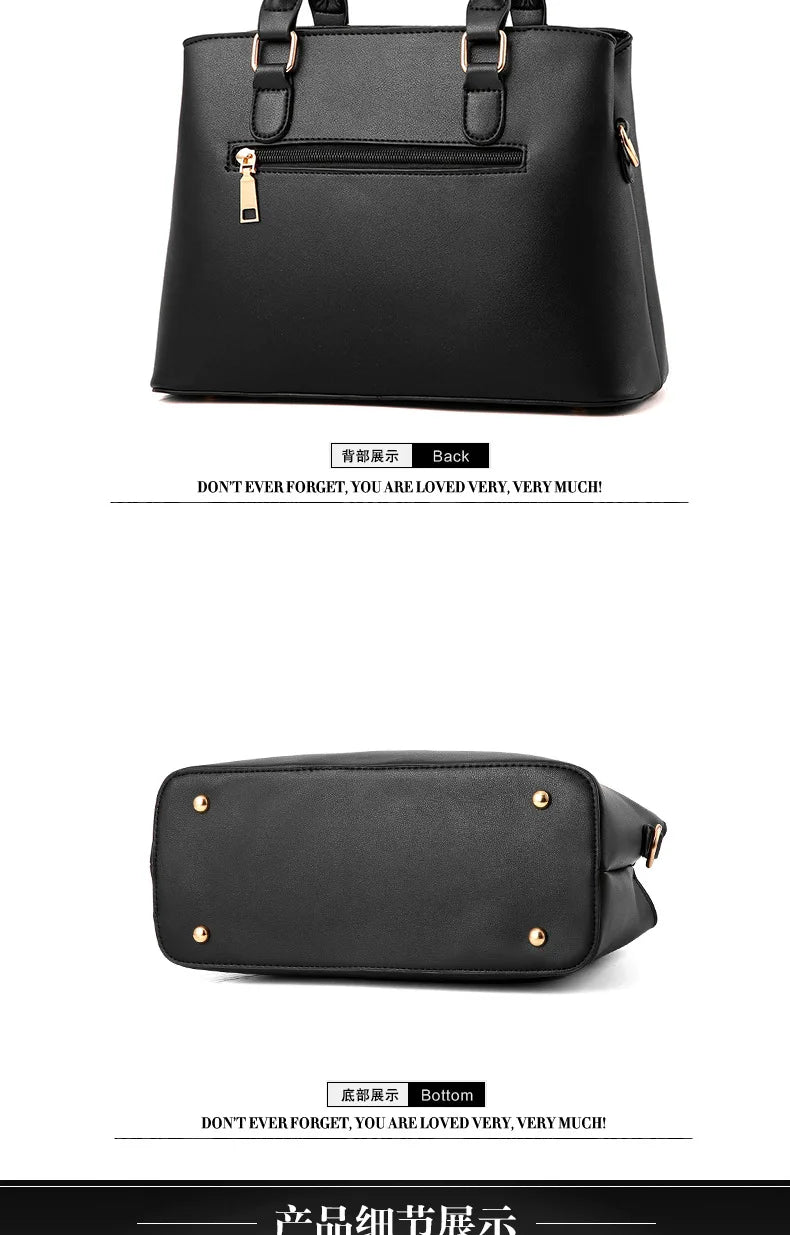 Luxury Handbags Women Bags Designer High-quality Leather Shoulder Bags for Women 2025 Casual Solid Color Purse and Handbags Sac