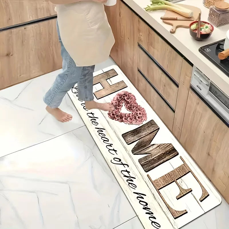 Kitchen Rugs for Home Decor, Featuring Anti-Slip Properties for Kitchen Runner, Bedroom, Living Room, and As Mats for Doorways