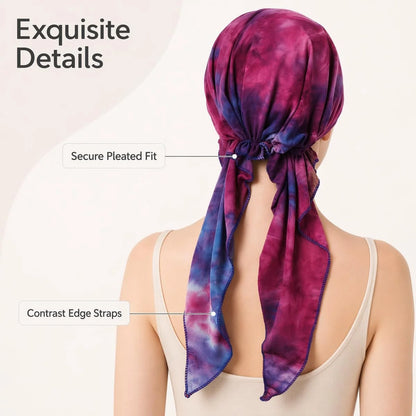 Women's Muslim Hijab Cancer Chemo Caps Fashion Print Turban Cap Hair Loss Headscarf Soft Elastic Hijab Scarf Headwear