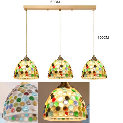 Glass Ceiling Chandelier Creative Sea Shell Lampshade Bedroom Bedside Hanging Lamp Interior Decoration Lighting Pendant Lights