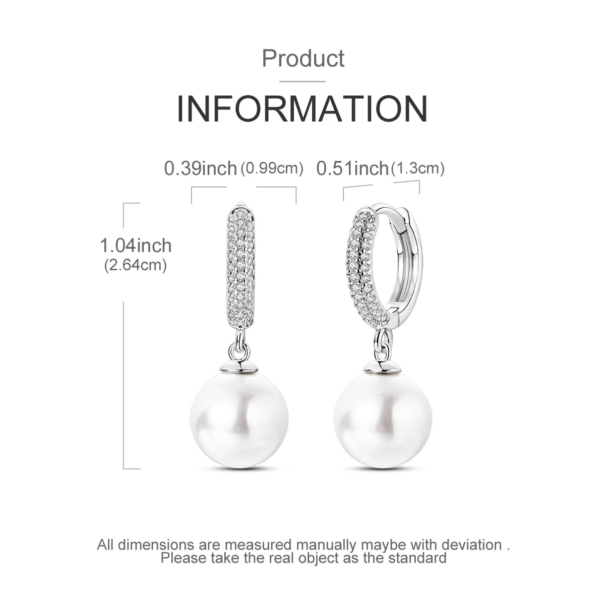 925 Sterling Silver Original Hoop Earring For Woman Luxury  Pendientes Wedding Jewelry Gift