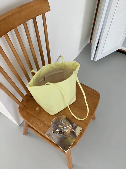 Casual Nylon Bucket Bags for Women Shoulder Bag Fashion Soft Women Bag NEW Tote Purses and Handbags Female Shopper Commuter Bags