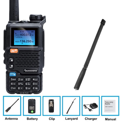 Quansheng Uv-5R Plus Walkie Talkie Dual Band Am Vhf Uhf Ham Radio For Baofeng Uv-5R Two Way Radio Outdoor Camping Hiking