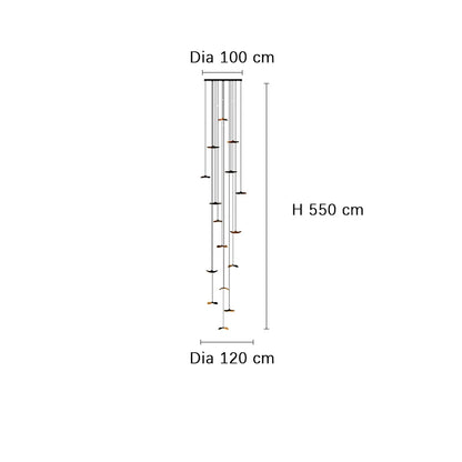 Designer Log Craft LED Ceiling Chandelier Living Room Tearoom Kitchen Table Lamps Bedroom Home Decoration Lighting Stair Lights