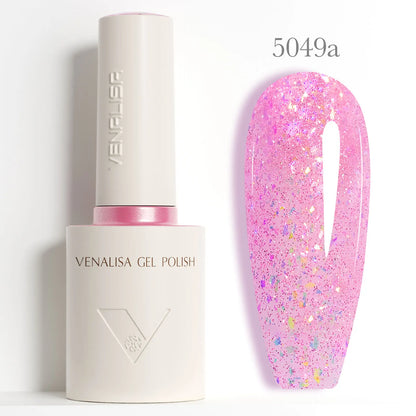 Venalisa 10ml HEMA TPO Free Red Cat Eye Gel Polish Soak Off UV LED Magnetic Nail Polish Diamond Top Long Wear Gel Varnish