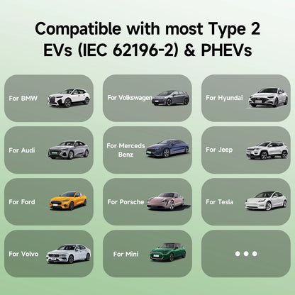 Puppyfc 3.5kw Electric Car Charger Type 2 Type 1 GBT Charging EV Charging Station Wallbox EVSE Charger Home EV Charger 16A