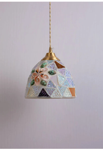 Glass Ceiling Chandelier Creative Sea Shell Lampshade Bedroom Bedside Hanging Lamp Interior Decoration Lighting Pendant Lights