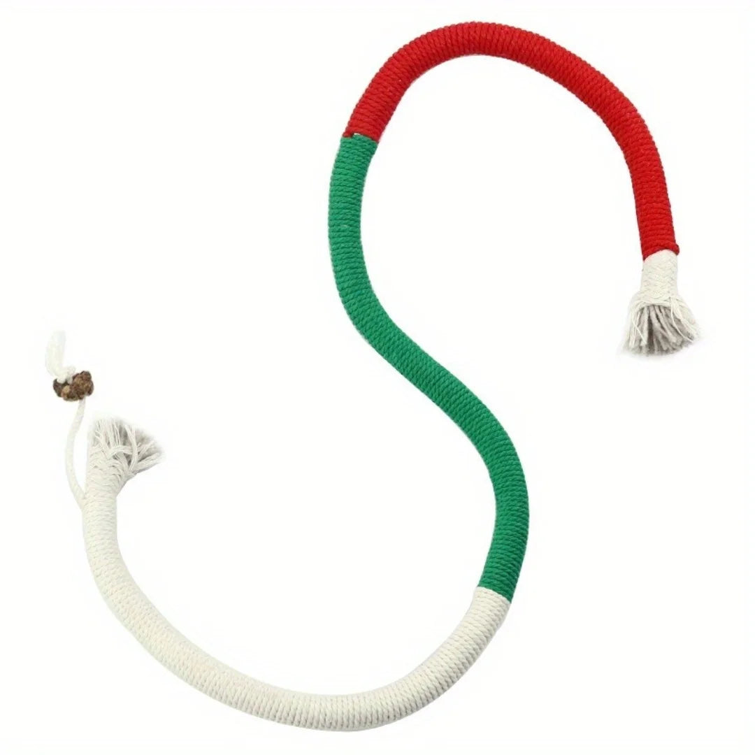 Cotton Cat Chew Toy for Teeth Cleaning Catnip Rope Toys for Indoor Cats Nibbling Exercise Interactive Cat Nip Teething Toys