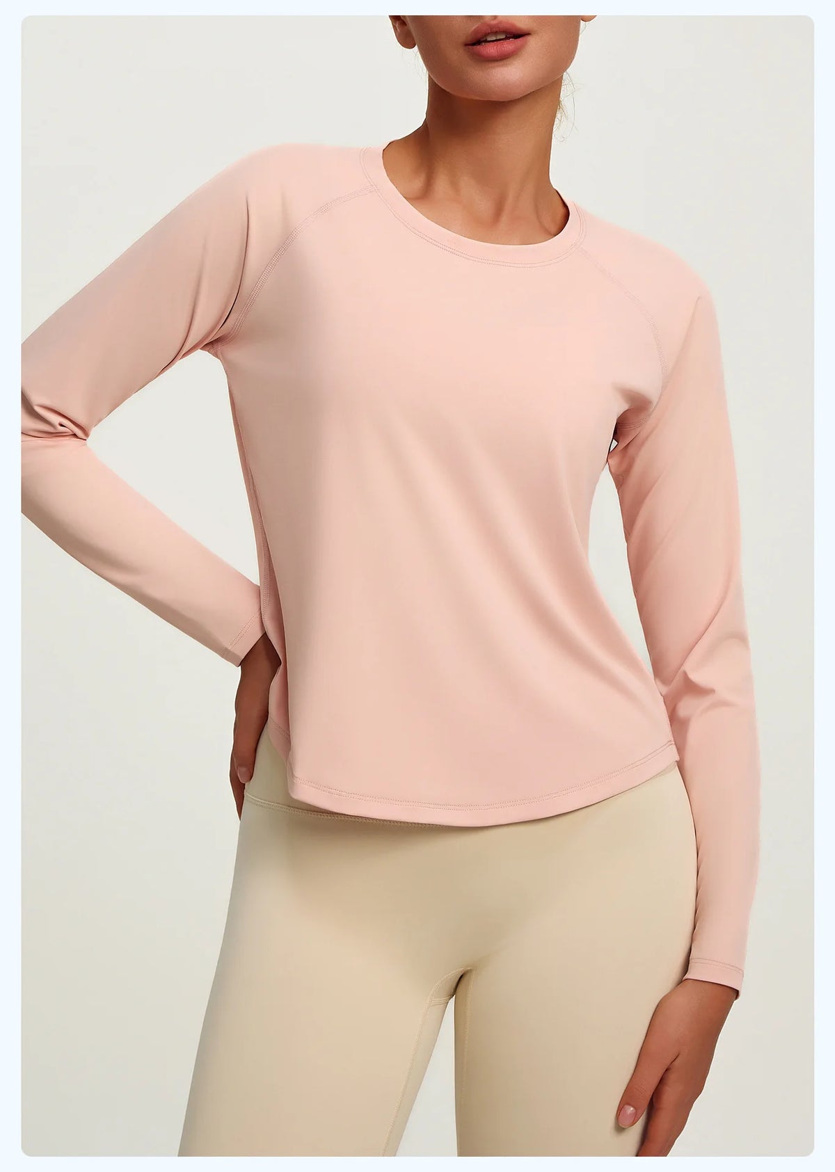 2026 Spring Summer New Women's Yoga Top Loose Mesh Breathable Sports Long Sleeve T-shirt Basic Solid Color Top Riding Clothes