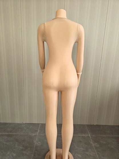 Wmstar One Piece Outfits Women Wholesale Sexy Jumpsuit Stretch See Through Tight Smooth Charming Club Outfits Drop Shopping 2026
