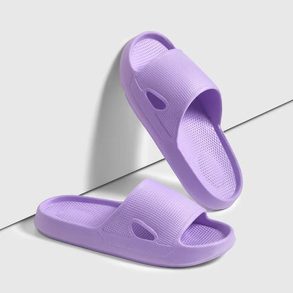 Thick Platform Cloud Slippers EVA Soft Sole Pillow Slides Summer Beach Flip Flops Women Non Slip Bathroom Home Slippers