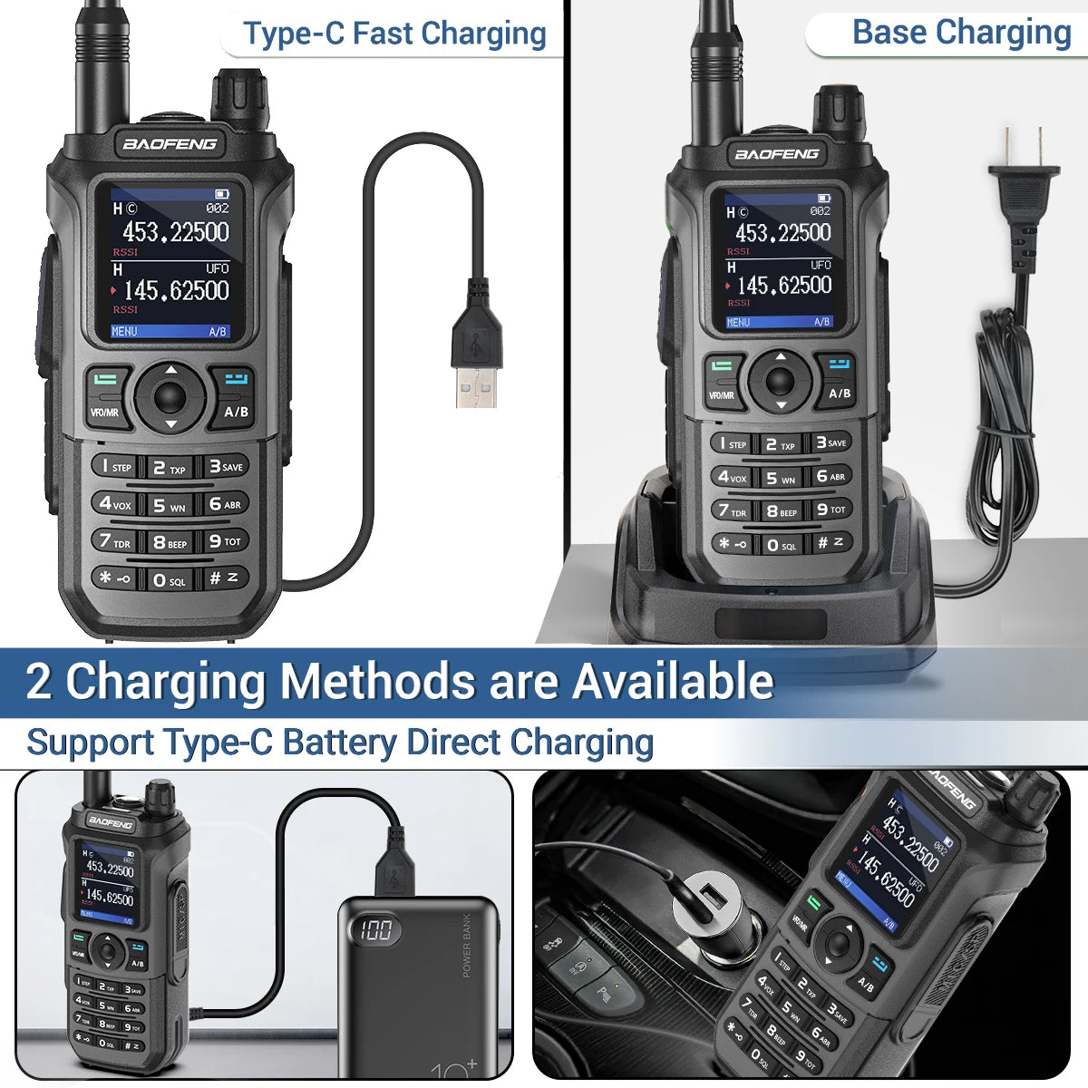 Baofeng UV-21 PRO Walkie Talkie Wireless Copy Frequency 16 KM Long Range TYPE-C V2 Two Way Radio Ham CB Radio UV-5R UV-17
