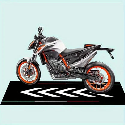 VIKAMA Motorcycle Carpet Greaseproof Non-Slip Garage Mat Motorcycle Display Mat Corridor Bedroom Carpet Home Decor