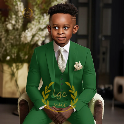 Boys single button suit 2 piece suit for children aged 3 to 16 years old for wedding party banquet formal occasion custom suit