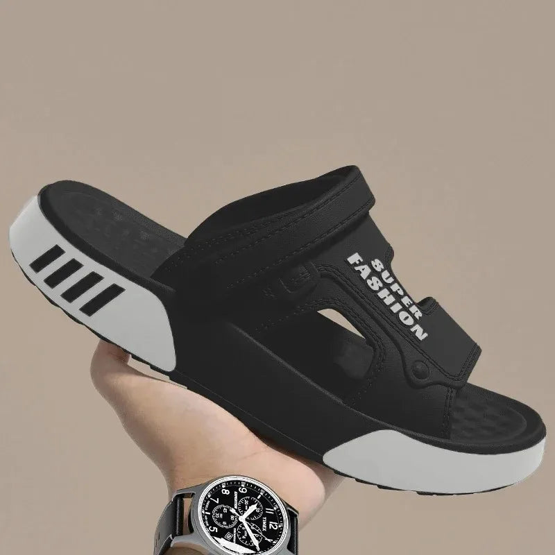 Men's Summer EVA Slippers Soft Thick Sole Sandals Indoor Outdoor Walking Beach Shoes Home House Slippers for Men