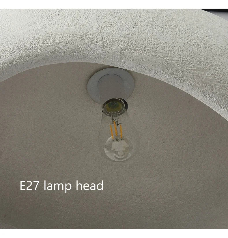 Nordic Minimalist Wabi-Sabi E27 LED Pendant Lights Modern Ceiling Chandelier For Dining Room Bedroom Bar Loft Home Hanging Lamp