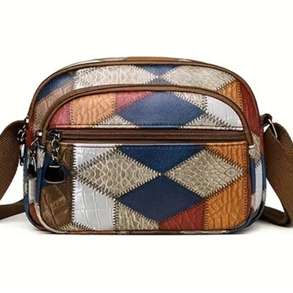 Daily Wear Vintage Check Small Shoulder Crossbody Bag Lightweight Design, Portable Handbag for Ladies Casual Street Matching