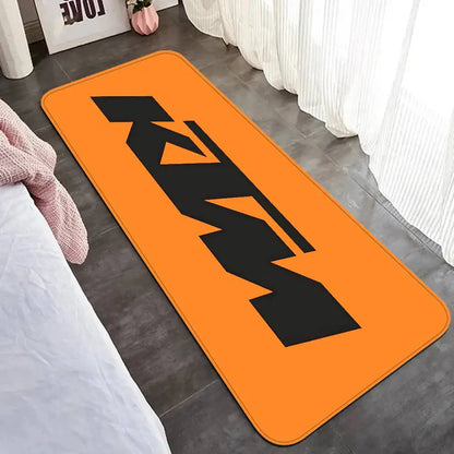 K-KTM Logo Hallway Carpet Washable Non-Slip Living Room Sofa Chairs Area Mat Kitchen Doormat Area Rug