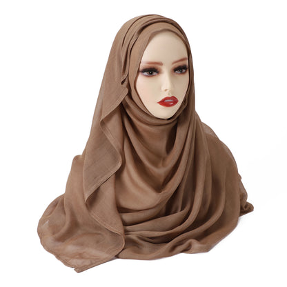 New Big Size Solid Rayon Modal Hijab Scarf Women Muslim Headscarf Wraps Shawl Femme Musulman Headband Islamic Turban 190*85cm