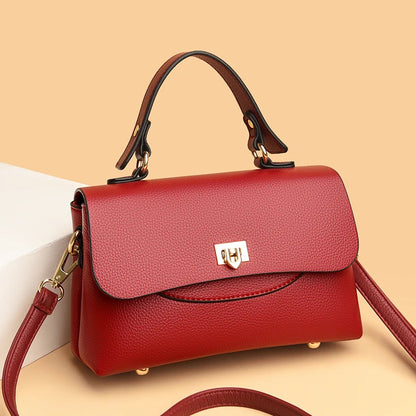 Luxury Large Capacity Multilayer Shoulder Messenger Bag High Quality Leather Handbag Women Designer Crossbody Sac Female Tote